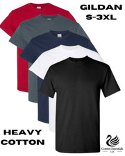 Gildan (5-pack) Bulk Solid Heavy Cotton Short Sleeve Blank Men T-Shirt S-3XL picture