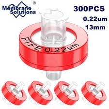 300PCS Syringe Filters PTFE Membrane Lab Disc HPLC GC Needle Filter Non-Sterile picture