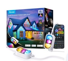 Govee Permanent Outdoor Lights Prism 100ft WHITE NEW -  picture