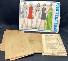 Vtg Sewing Pattern, Vogue's Basic Design 2255 14-38 dress cut - ships free picture