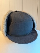 Brunello Cucinelli Wool Gray Off Aviator Monili  Hat   SZ Large picture