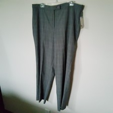 Investments Brand Gray Plaid Dress Pants size 18R picture