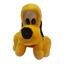 Vintage Pluto Mickey's Dog Plastic Eyes Plush Toy Disneyland Walt Disney World picture