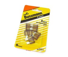 COOPER BUSSMANN BK/ATC-5 FUSE, BLADE, 5A, 32V, FAST ACTING (5 pieces) picture