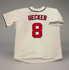 Bob Uecker Milwaukee Braves Jersey Men’s XL 1963 Home Cream Retro Brewers  picture