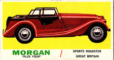 Vintage 1961 TOPPS Auto Sport Cars Trading Card Morgan Sports Roadster Great Bri picture
