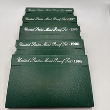 1994-1998 U.S. Mint Proof Sets OGP Box & COA Lot of (5) Annual Sets picture