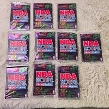 10 Pack Lot 1995-96 SkyBox NBA Hoops Series 1 Basketball Cards Sealed Vintage picture