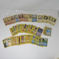 Vintage Pokemon TCG 1998 2000 128 Card Lot WOTC Charmander Squirtle Pikachu Base picture