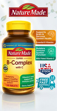 Nature Made Super B Complex with Vitamin C 140 Count Immune Support Tablets picture