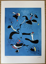 Joan Miro Signed & Numbered Edition Lithograph 