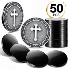 50 Pack 304 Stainless Steel Coin Blanks Bulk 1/8