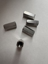 STAINLESS STEEL COUPLING NUTS. 5/16-18 , 1 INCH LONG. 18-8 , 5 PCS. NEW picture