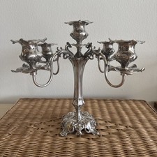 Antique Barbour Silver Co. 1908 Art Nouveau Candelabra Quadruple Plate picture