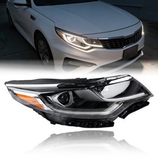 For 2019 2020 Kia Optima Halogen Headlight Passenger Side w/Bulbs & LED DRL RH picture