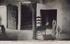 Old Kitchen Saal Sisters Building Ephrata PA Penna Divided Back Vintage PostCard picture