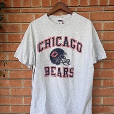 90s Chicago Bears NFL Football logo ash color T-Shirt VK15320 picture