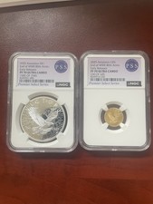 2025 Ascension PF 70 End WWII 80th Anniversary Set Of Gold And Silver 1oz, 1/10 picture