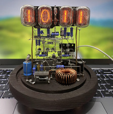 Classic Vintage IN-12 Nixie Tube Clock Kit DIY Unassembled w/ Glass Case Remote picture