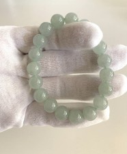 Natural Burmese Grade A Jade Burma bracelet 10.0mm icy green Beads picture