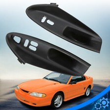 For 94-04 Ford Mustang Pair Interior Door Panel Pull Handle Hard Top Cover picture