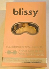 Blissy 100% Mulberry Silk Contoured Sleep Mask, Pink - Total Darkness picture