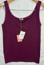 Wolford Jamaika Sleeveless Tank Top Stretch  Womens M Mineral Red NWT. Designer. picture