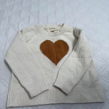 crewcuts by J.Crew Cream Knit Heart Sweater picture