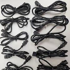 ***GREAT*** LOT of 10 6FT C13 C14 PDU to Server 18AWG Power Extension Cords picture