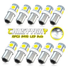10Pcs 12V BA9S T4W LED Car Dash Map Light Side Parker Bulb White 6000K picture