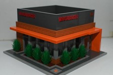 Texas Burger Restaurant Creator Modular City Custom Built Brick Model MOC picture