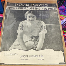 Ultra Rare Antique 1912 Nora Bayes Sheet Music Vaudeville Broadway Gross  picture