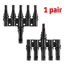1 Female to 5 Male Solar T Branch Parallel Connector Solar Panel Cable Splitter picture