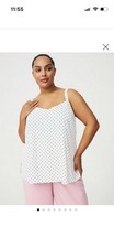 Women’s Plus Size 1x Torrid Sophie Georgette Swing V-Neck Polka Dot Cami picture