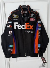 VTG Chase Authentics Dennis Hamlin #11 FedEx NASCAR Racing Jacket Men XL NEW picture