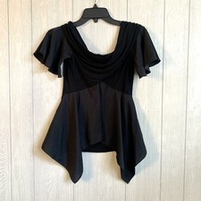 BCBGMAXAZRIA Black Off Shoulder Top Size XS NWT picture