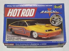 REVELL HOT ROD RADICAL J-2000 PONTIAC PROSTREET  1/25 UNBUILT MODEL VINTAGE 1987 picture