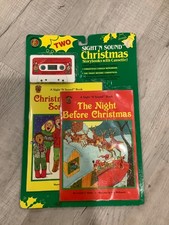 Vintage Sight and Sound Christmas Book and Tape Dickens Christmas Carol NOS New picture