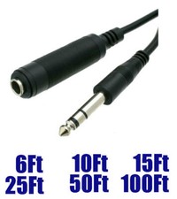 6FT - 100FT 6.35mm 1/4
