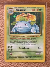 Wizards of the Coast Venusaur Base Set 15/102 Holo Rare English 100 HP 1999-2000 picture
