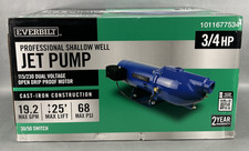 Everbilt HDSWJ7 3/4 HP Cast Iron Shallow Well Jet Pump (1011677534) (NEW/SEALED) picture