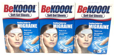 (3) Kobayashi Be Koool Soft Gel Sheets For Migraine NIP 4 Sheets Ea 2