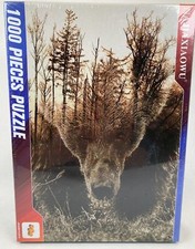 Najiaxiaowu Forest Bear 1000 Piece Wooden Jigsaw Puzzle New picture