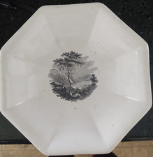 Antique Harper's Ferry Valley of Shenandoah from Jefferson's Rock Footed Bowl picture