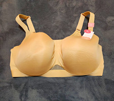Cacique Lane Bryant 42DDD Beige Solid Underwired T-Shirt Bra Lightly Lined picture