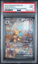 Pokemon 2023 Alakazam ex 201/165 SIR Scarlet & Violet 151 PSA 9 picture