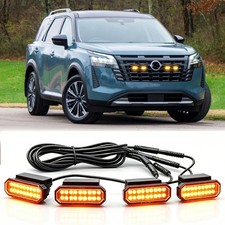 4PCS Smoked Raptor LED Marker Front Grille Grill Lights For Nissan Pathfinder picture