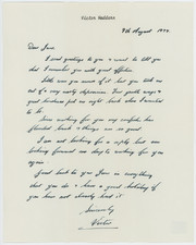 Victor Maddern English Actor Autographed Signed Letter AMCo COA 30115 picture