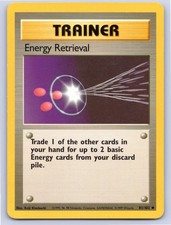1999 POKEMON BASE SET UNLIMITED ENERGY RETRIEVAL 81/102 UC NM A97952 FREE S&H picture
