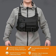 Bolso táctico de pecho chaleco running ciclismo EDC unisex picture